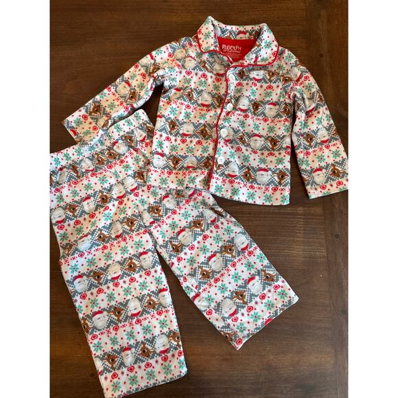 Rudolph the Red-Nosed Reindeer, Christmas Pajamas Set, 2T - Picture 1 of 7